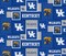 Sykel Enterprises-University of Kentucky Fleece Fabric-Kentucky Wildcats College Patch Fleece Blanket Fabric-Sold by the yard